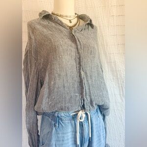 Flax Gray Button Down Shirt